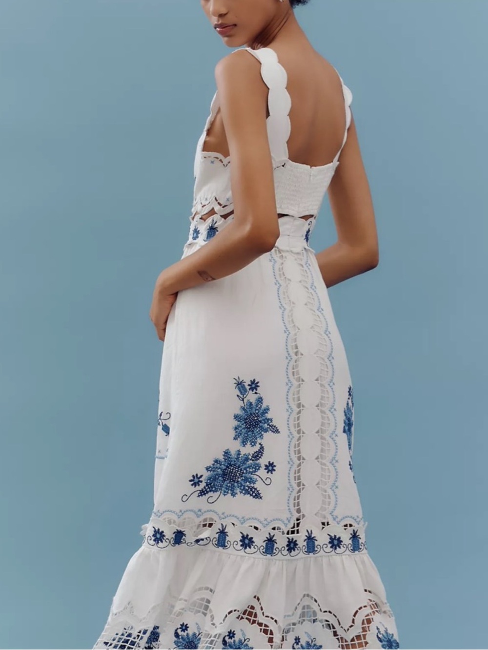 Farm Rio Richelieu Linen Dress - Picture 2 of 3